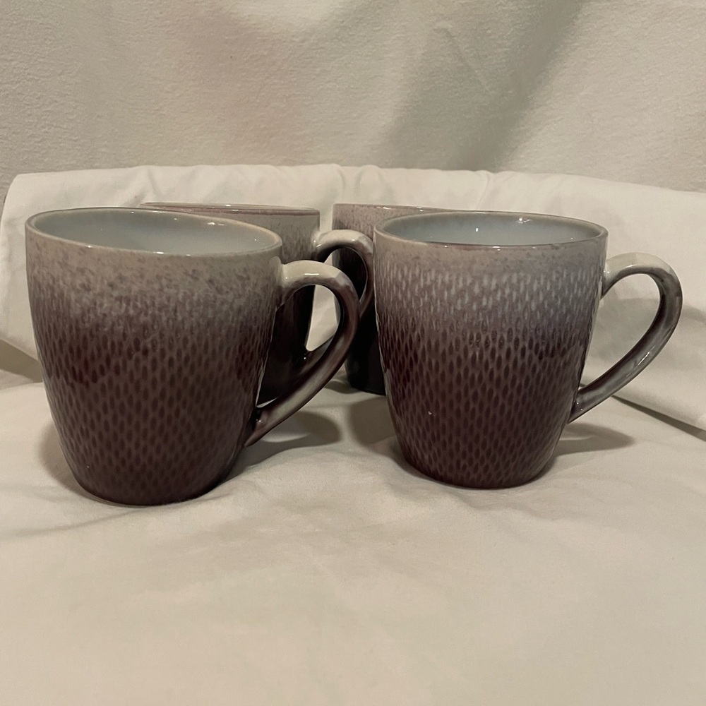 Pfaltzgraff Eclipse Plum mugs set of 4